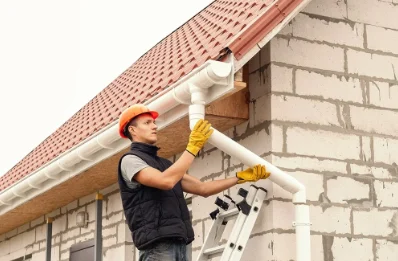 Pose et remplacement de gouttières à Escalans